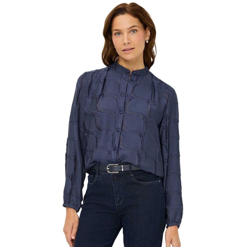 Brax Vivi Burn Out Detail Blouse image number 4